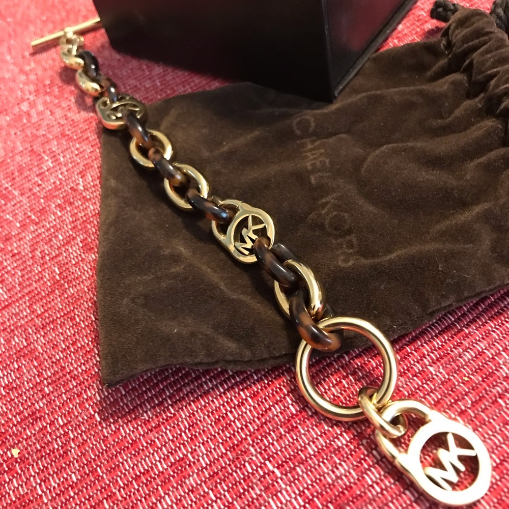 Michael Kors Tortoise/Gold Bracelet